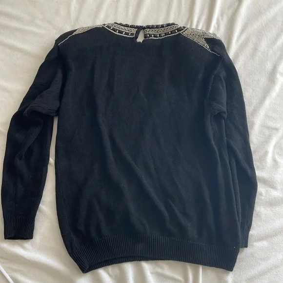 Vintage Beaded Sweater. 1989 IB Diffusion.Silk, Angora.Women's Size Medium - Picture 7 of 12